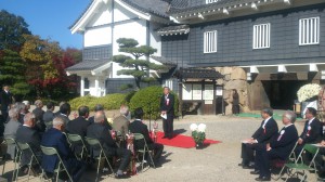 菊花大会表彰式でのあいさつ